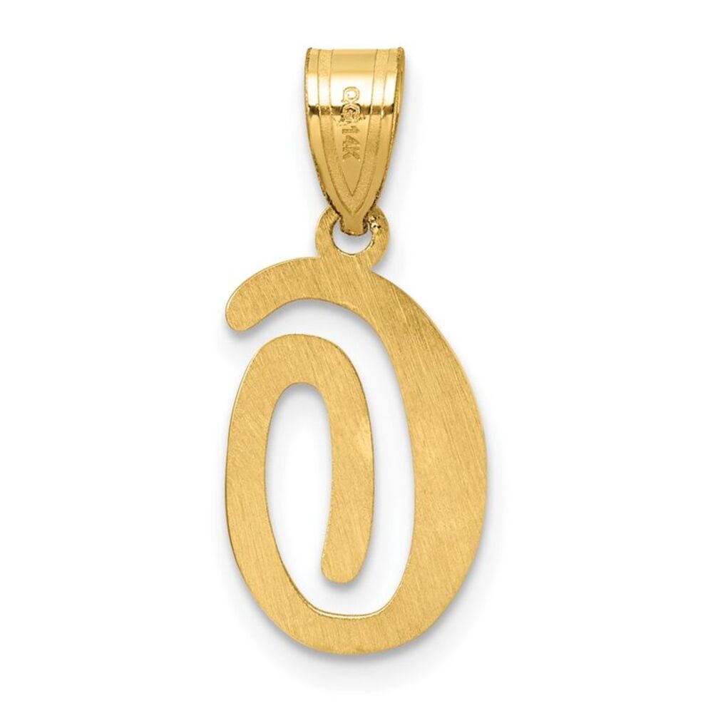 Kazi Luxury 14k Yellow Gold Script Letter O Initi… - image 3